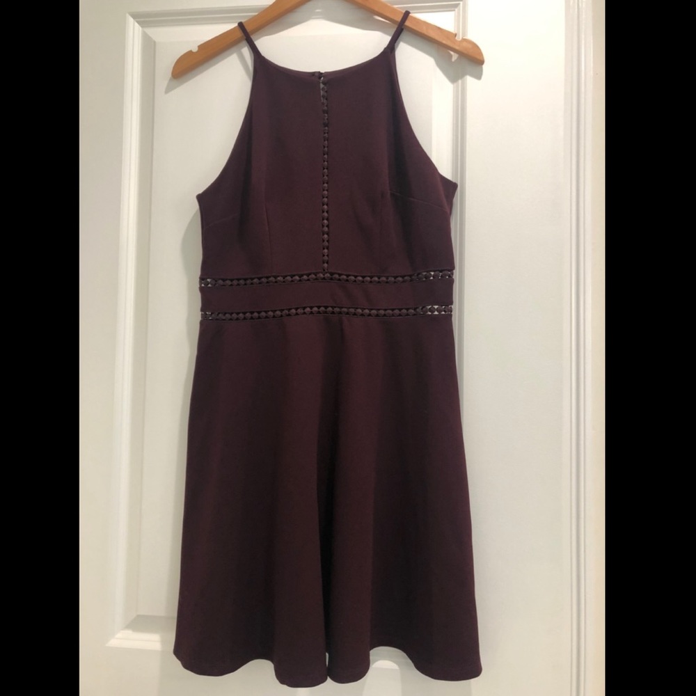 Fortune + Ivy maroon dress